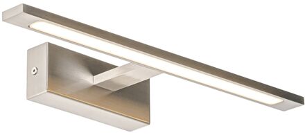 Wandlamp staal 41,5 cm incl. LED IP44 - Jerre Zilver