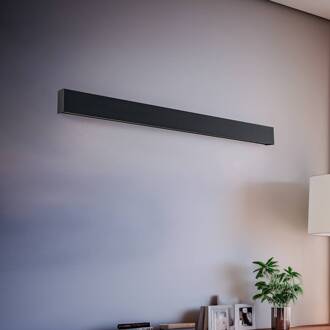Wandlamp Straight M, 92 cm, grafiet