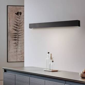 Wandlamp Straight M, 92 cm, zwart
