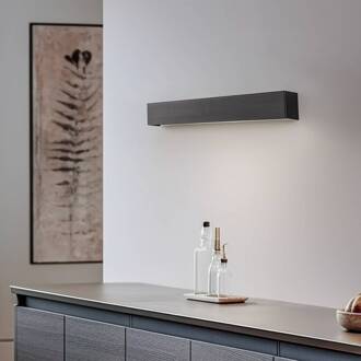 Wandlamp Straight S, 62 cm, zwart
