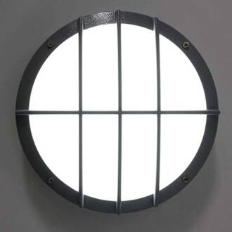 Wandlamp Sun 8 LED gegoten aluminium, 3.000K 13W zwart