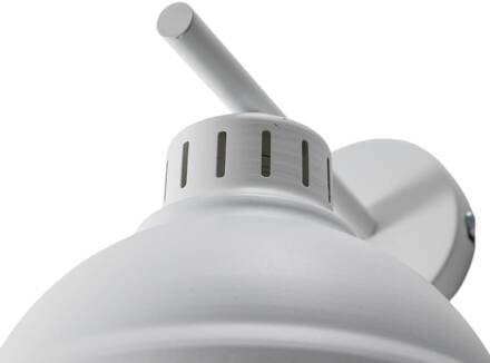 Wandlamp Sven, 1-lamp, wit, staal, E27