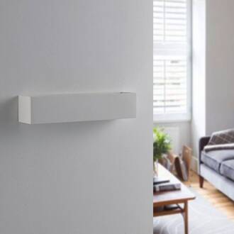 wandlamp Tjada, 35 cm, wit, gips, G9, overschilderbaar