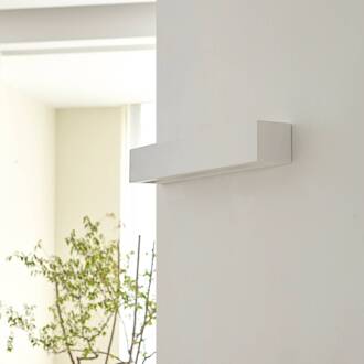 wandlamp Tjada, 51 cm, wit, gips, G9, overschilderbaar