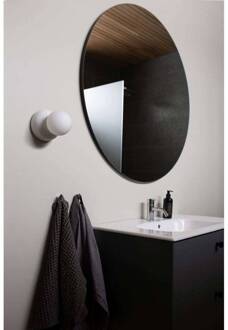 wandlamp Torrano, wit Ø 13 cm IP44 wit gemarmerd, wit