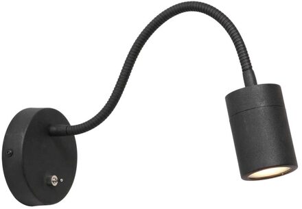 Wandlamp Upround incl. GU10 LED zwart