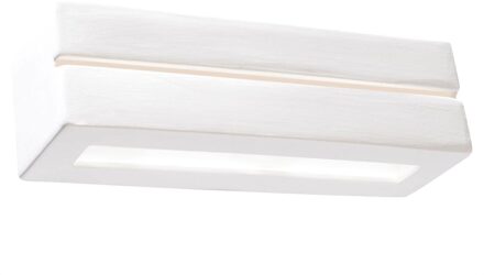 Wandlamp Vega Line gips wit