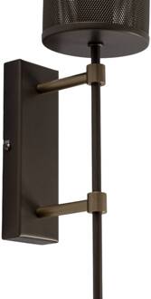 Wandlamp Wall, titaniumkleurig, hoogte 48 cm, staal