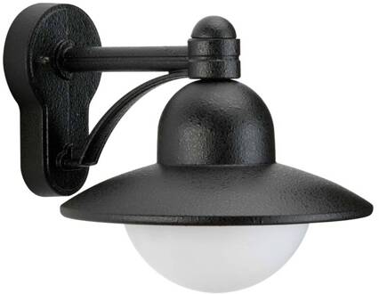 Wandlamp Yarai in landhuisstijl - zwart zwart, wit