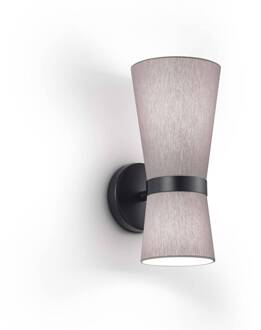 wandlamp Yuna-W zwart foggy grey, bewegelijk zwart, grijs