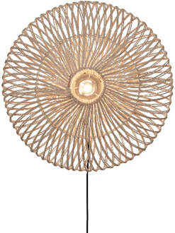 Wandlamp Zanzibar - Rotan Wit - Ø55cm