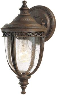 Wandlantaarn English Bridle IP44 Ø 16,5 cm brons