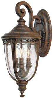 Wandlantaarn English Bridle IP44 Ø 21,6 cm brons