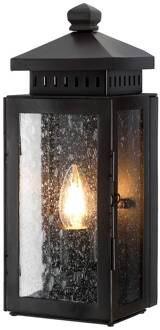 Wandlantaarn Matlock voor buiten brons donker, transparant