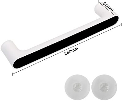 Wandmontage Badkamer Organizer Badkamer Accessoires Zelfklevende Handdoekenrek Handdoek Hanger Handdoek Bar Keuken Badkamer Plank kort zwart