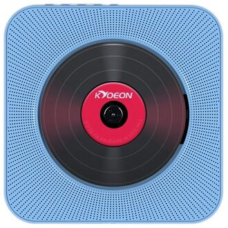 Wandmontage Bluetooth CD Speler Draadloze Hifi Pull Schakelaar Speaker Soundbox Afstandsbediening Kit blauw