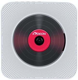 Wandmontage Bluetooth CD Speler Draadloze Hifi Pull Schakelaar Speaker Soundbox Afstandsbediening Kit wit