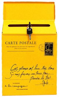 Wandmontage Brief Post Doos Vintage Brievenbus Brievenbus Mailbox Tijdschriften Krant Houder Doos Voor Buiten Tuin Home # T3G geel