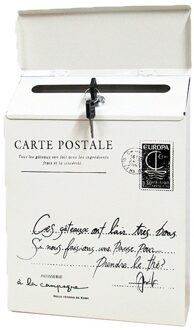 Wandmontage Brief Post Doos Vintage Brievenbus Brievenbus Mailbox Tijdschriften Krant Houder Doos Voor Buiten Tuin Home # T3G wit