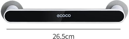 Wandmontage Handdoek Hanger Zelfklevende Handdoek Houder Bar Plank Afwerking Rek Badkamer Organisator Keuken Doekjes Opknoping Haak Rack zwart 26.5cm