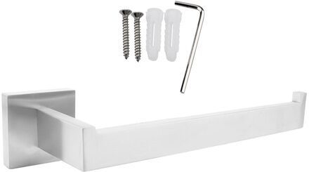 Wandmontage Handdoekenrek Rvs Handdoek Houder Badkamer Organizer Roll Papier Hanger Huishoudelijke Opslag geborsteld zilver