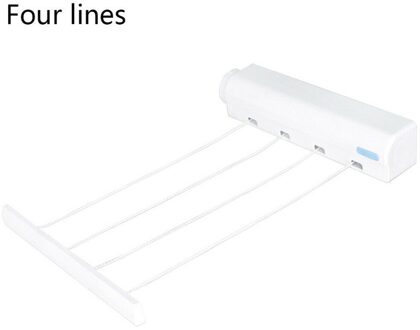 Wandmontage Kleding Lijn Intrekbare Wasserij Hanger Indoor Outdoor Kleding Droogrek Intrekbare Waslijn Wasserij Touw