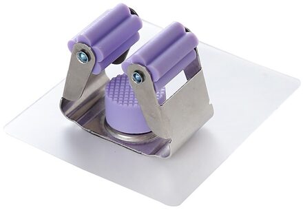 Wandmontage Mop Houders Magical Opknoping Mop Organizer Houder Borstel Bezem Hanger Opbergrek Keuken Tool paars