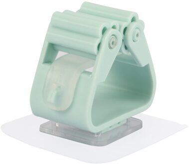 Wandmontage Mop Organizer Houder Borstel Bezem Hanger Thuis Opslag Rek Badkamer Zuig Opknoping Pijp Haken Huishoudelijke Gereedschap groen