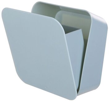 Wandmontage Opbergdoos Afstandsbediening Organizer Case Voor Airconditioner Tv Mobiele Telefoon Plug Holder Stand Rack blauw