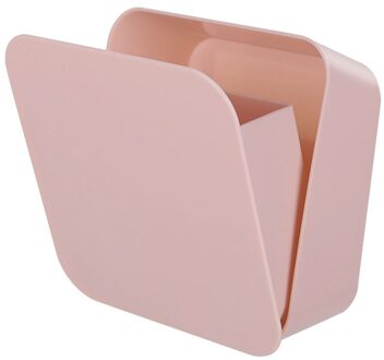 Wandmontage Opbergdoos Afstandsbediening Organizer Case Voor Airconditioner Tv Mobiele Telefoon Plug Holder Stand Rack roze