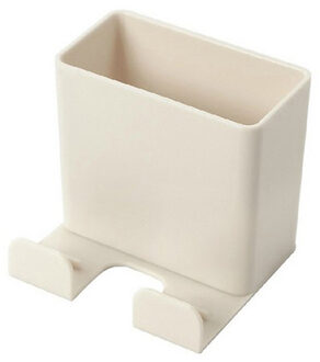 Wandmontage Organizer Opbergdoos Afstandsbediening Airconditioner Opslag Case Mobiele Telefoon Plug Houder Stand Container TXTB1 Licht Geel