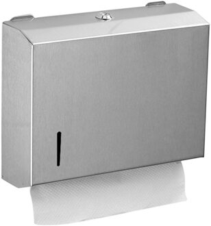 Wandmontage Papieren Handdoek Dispenser Badkamer Tissue Houder Wasruimte Handdoek Dispensers Voor Keuken Badkamer Wc zilver