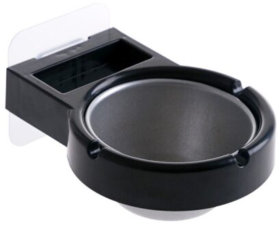 Wandmontage Rvs Asbak Badkamer Cigarettess Vuilniszak Houder Magazijnstelling Handig Te Installeren zwart