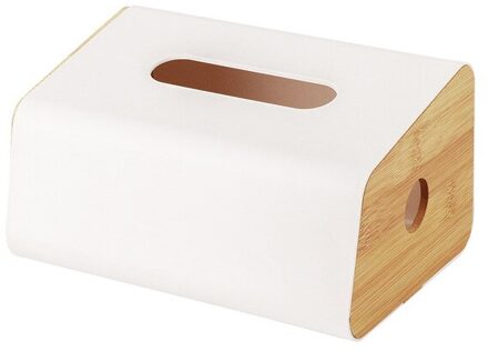 Wandmontage Tissue Doos Multifunctionele Papieren Handdoek Doos Met Houten Cover Home Office Tissue Container Handdoek Servet Weefsel Houder