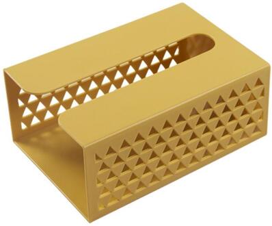 Wandmontage Zelfklevende Tissue Box Servet Houder Plastic Vuilniszak Dispenser Opbergmanden Kicthen Auto Opknoping Organisator geel