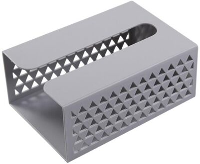 Wandmontage Zelfklevende Tissue Box Servet Houder Plastic Vuilniszak Dispenser Opbergmanden Kicthen Auto Opknoping Organisator grijs