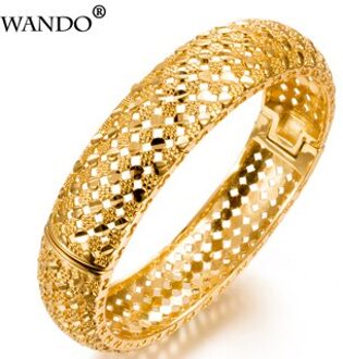 WANDO Mode Ethiopische Armbanden Voor Vrouwen Goud Kleur Dubai/Afrikaanse/Arabische/Midden-oosten Armbanden Party Huwelijksgeschenken kan open B24