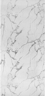 Wandpaneel Isodeco Bianco Carrara 122x260 cm Waterbestendig Hoogglans Wit Isodeco