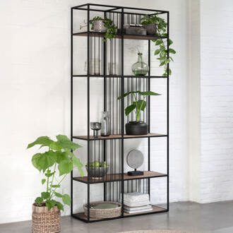 Wandrek 'Barra' Teakhout, 210 x 95cm Bruin, Zwart - 210 x 95 cm