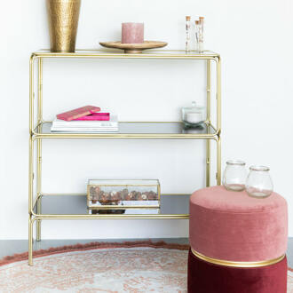 Wandrek 'Nohow' Glas en ijzer, kleur Goud