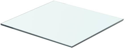 Wandschap transparant 40x30 cm glas