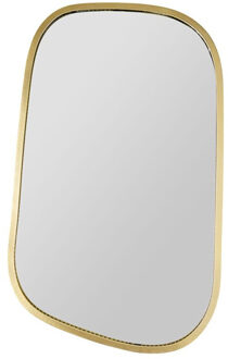 Wandspiegel Fancy - goud - metaal - organisch - 32 x 51 cm - wanddecoratie spiegels