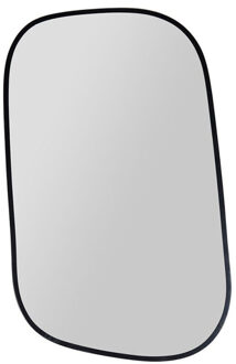 Wandspiegel Fancy - zwart - metaal - organisch - 32 x 51 cm - wanddecoratie spiegels