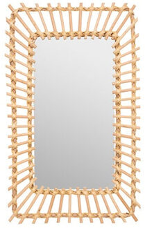 Wandspiegel Leonie - Boho/ibiza stijl - rotan - 35 x 58 cm