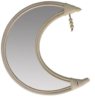 Wandspiegel Maan - natuur frame - 30 cm - Kinderkamer
