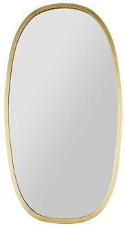 Wandspiegel Ovide - goud - metaal - ovaal - 29 x 53 cm - wanddecoratie spiegels