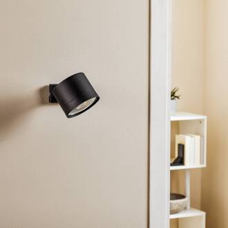 Wandspot Bot, zwart, beweegbaar