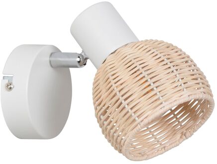 Wandspot Calanques Wit Rotan E14