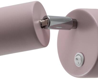 Wandspot Fun, roze, 14 cm hoog, verstelbaar, GU10