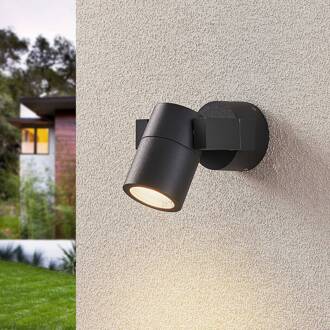 wandspot Kavuna, rond, antraciet, IP54